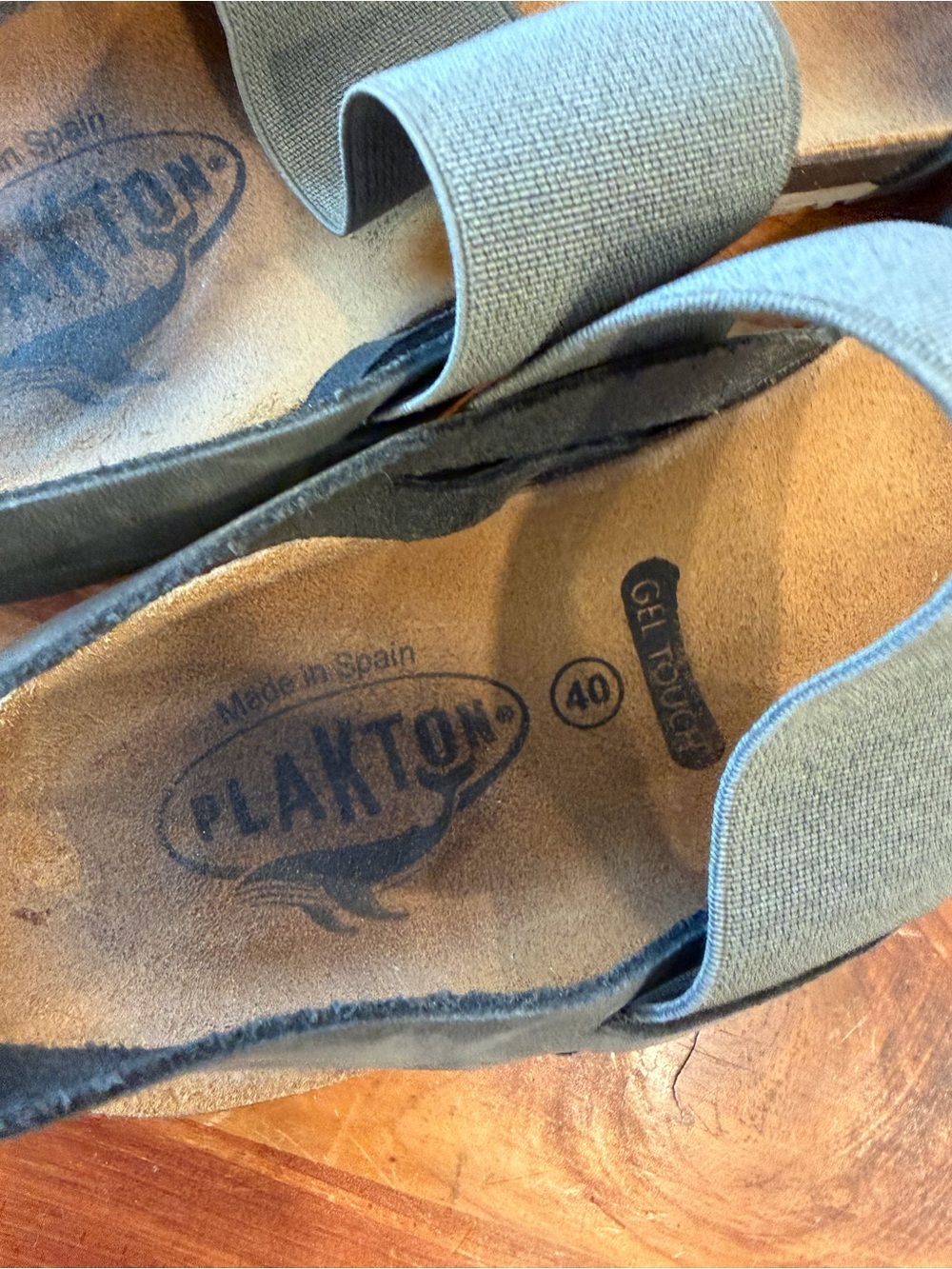 Plakton Gray Brown Comfort Sandals EU 40 US 9 9.5 Outdoor - Picture 6 of 8